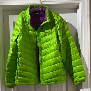 Marmot Lime Green Puffer Jacket